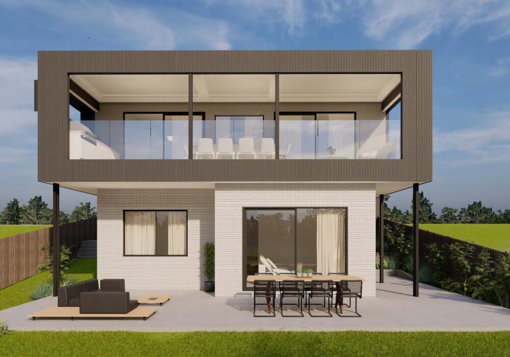 Fyansford new custom home build - outdoor entertaining area - Fox Building Group