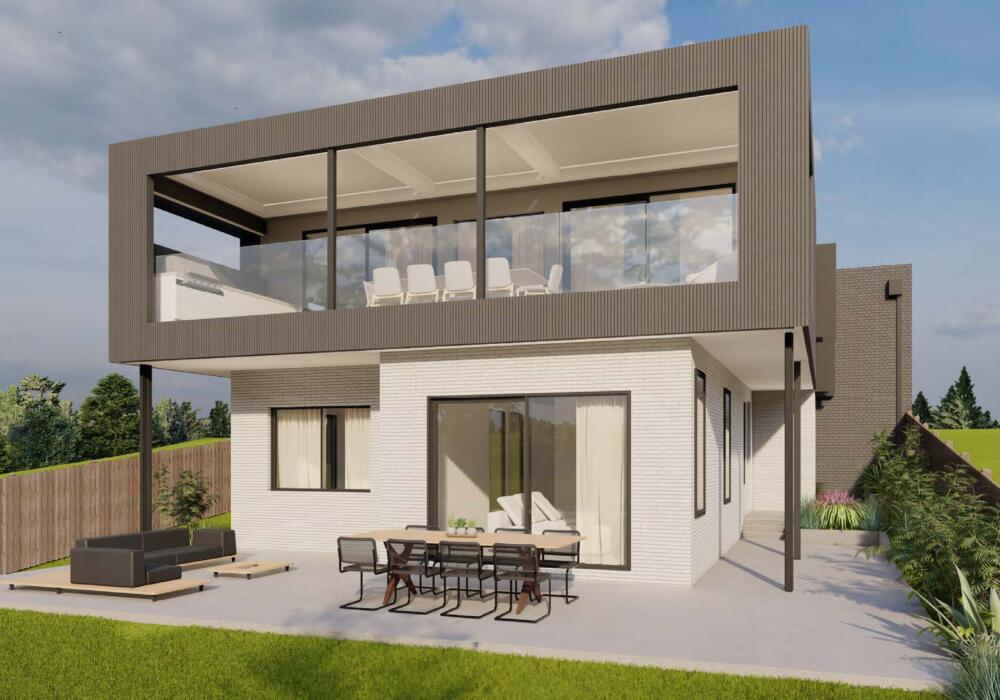 Fyansford new custom home build - outdoor entertaining area - Fox Building Group